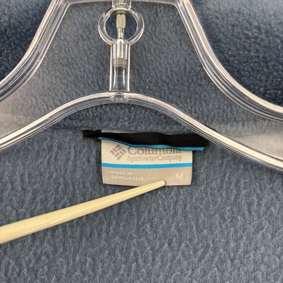 Columbia Mens Full-Zip Fleece Vest M Blue Sleeveless Lightweight Casual Hiking - Picture 5 of 10